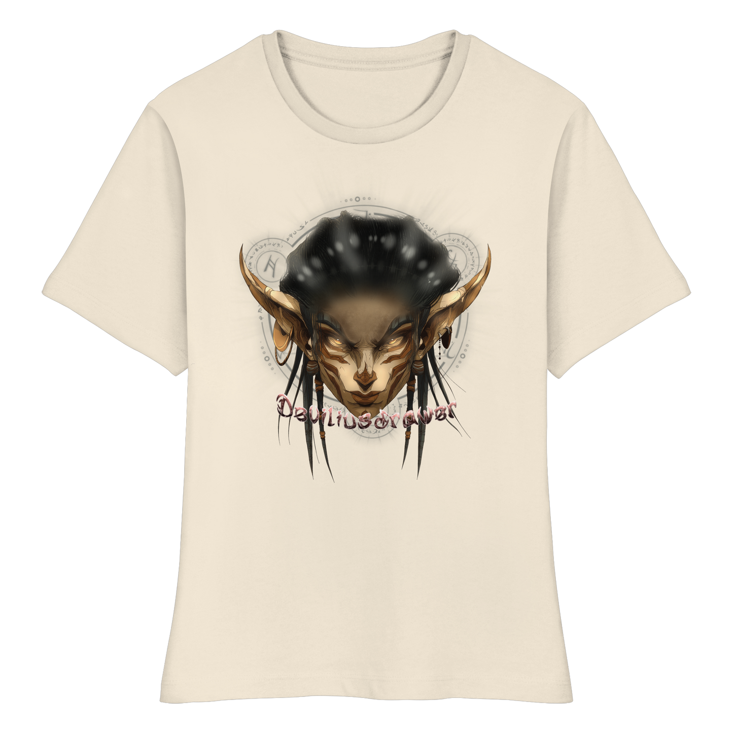Deviliusdrawer Gold Magician Elf - Fitted Ladies Organic Shirt