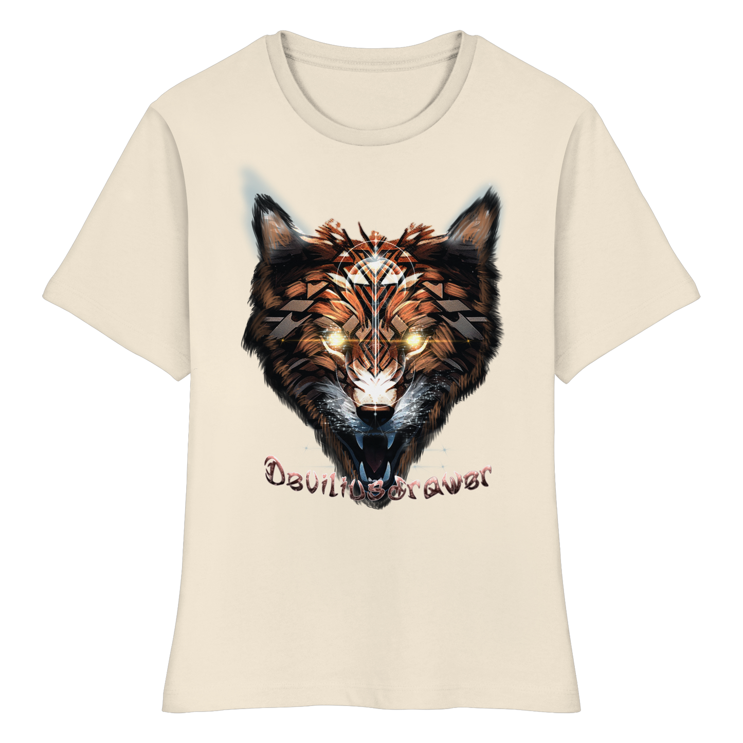 Deviliusdrawer Foxwolf - Fitted Ladies Organic Shirt