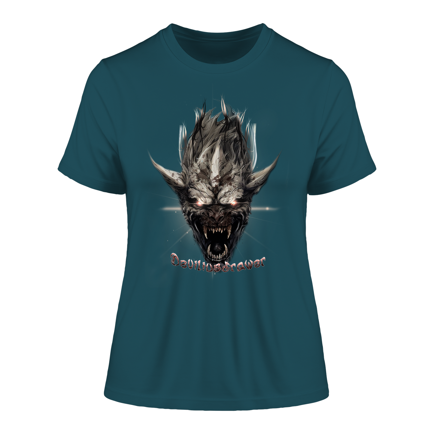 Deviliusdrawer Beast Wearwolf - Fitted Ladies Organic Shirt
