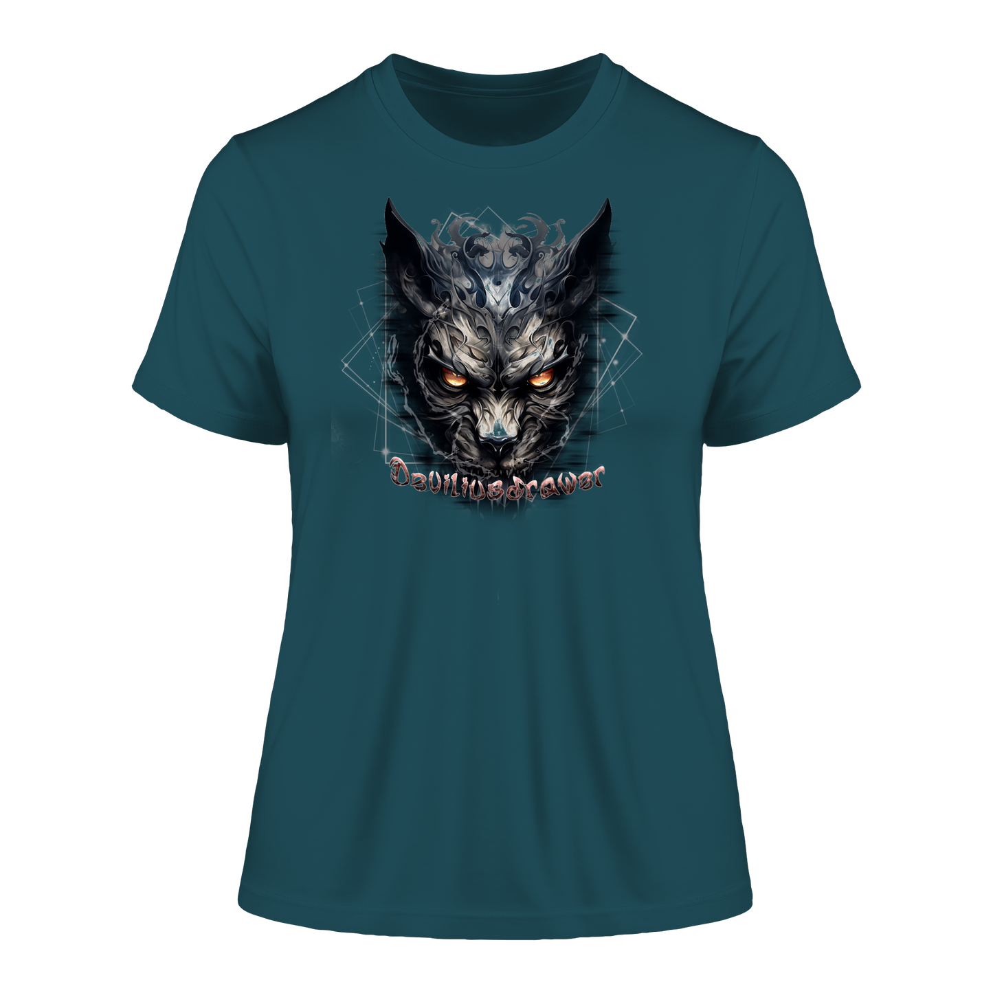 Deviliusdrawer Dark Wearwolf - Fitted Ladies Organic Shirt