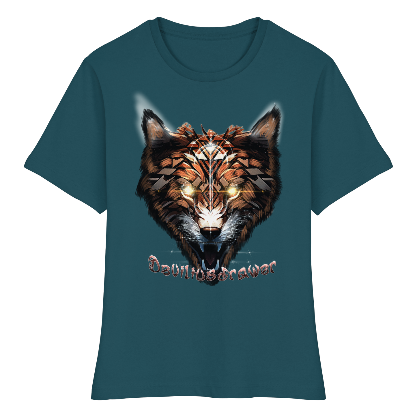 Deviliusdrawer Foxwolf - Fitted Ladies Organic Shirt