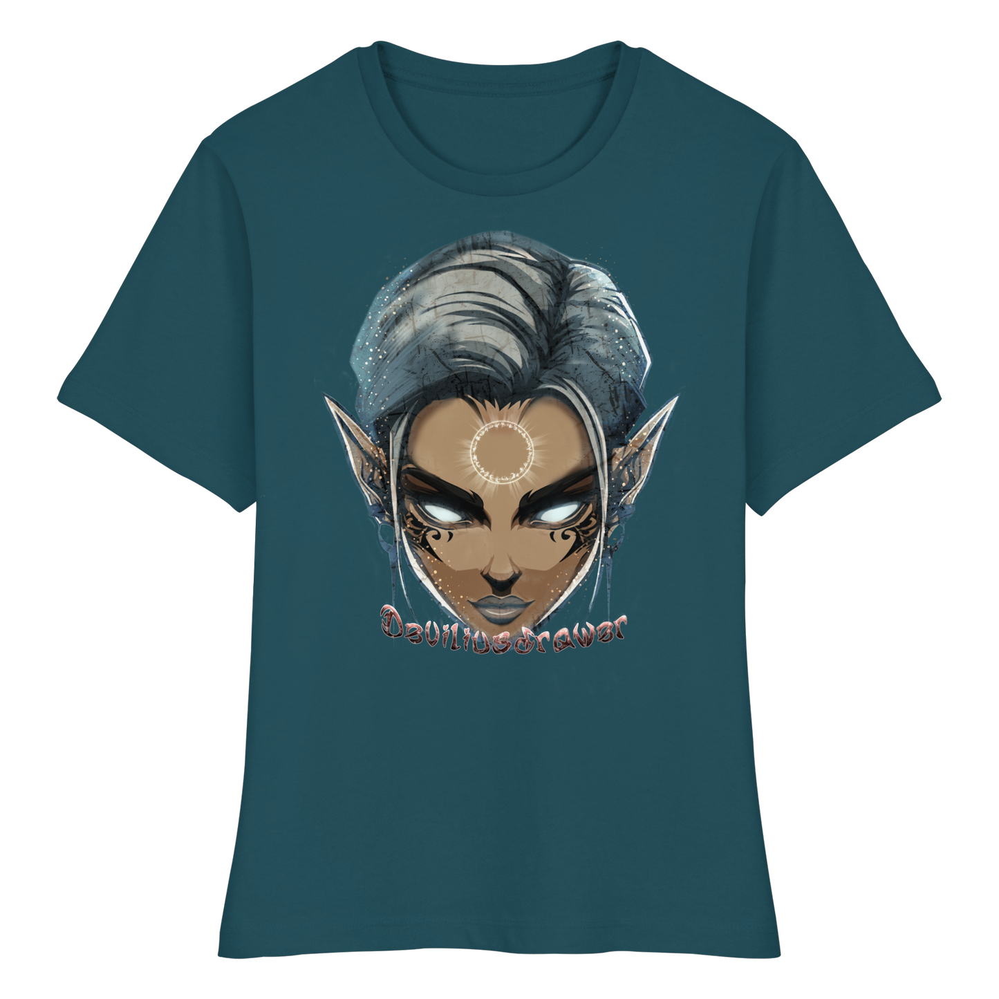 Deviliusdrawer Magician Elf - Fitted Ladies Organic Shirt