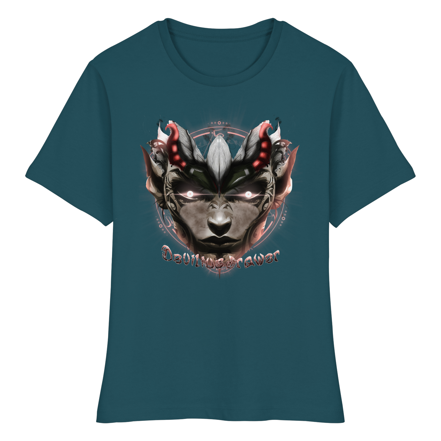 Deviliusdrawer Devils Elf - Fitted Ladies Organic Shirt