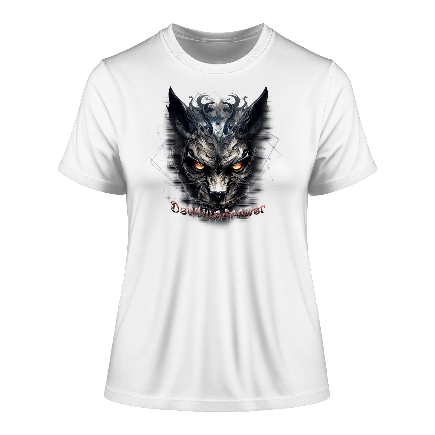 Deviliusdrawer Dark Wearwolf - Fitted Ladies Organic Shirt