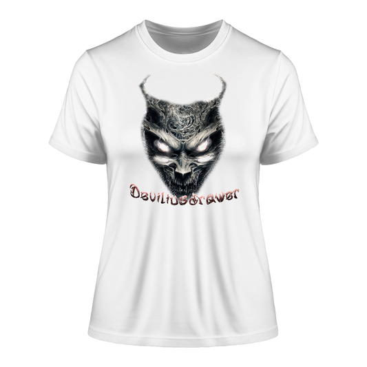 Deviliusdrawer Demonic Evil Zombie - Fitted Ladies Organic Shirt