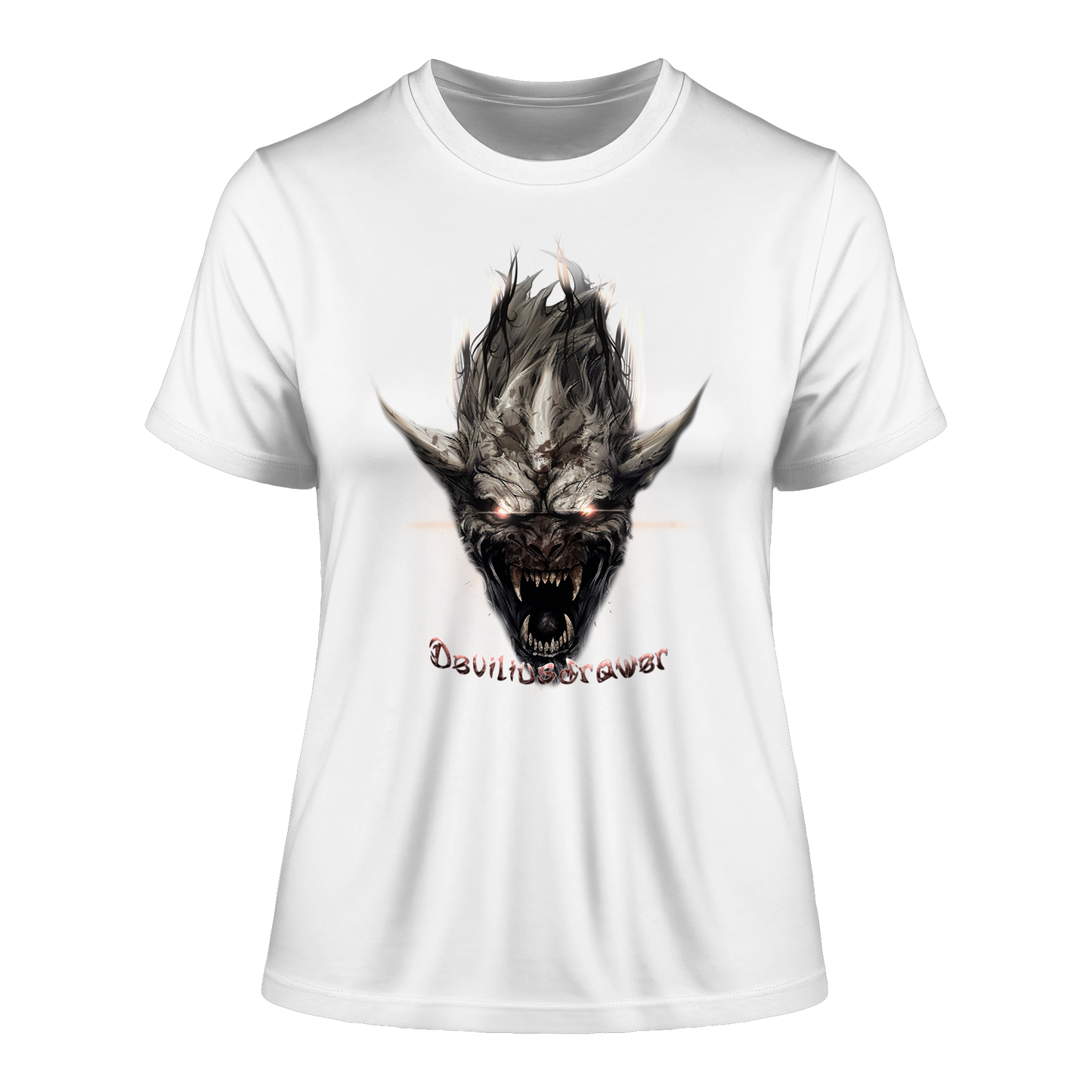 Deviliusdrawer Beast Wearwolf - Fitted Ladies Organic Shirt