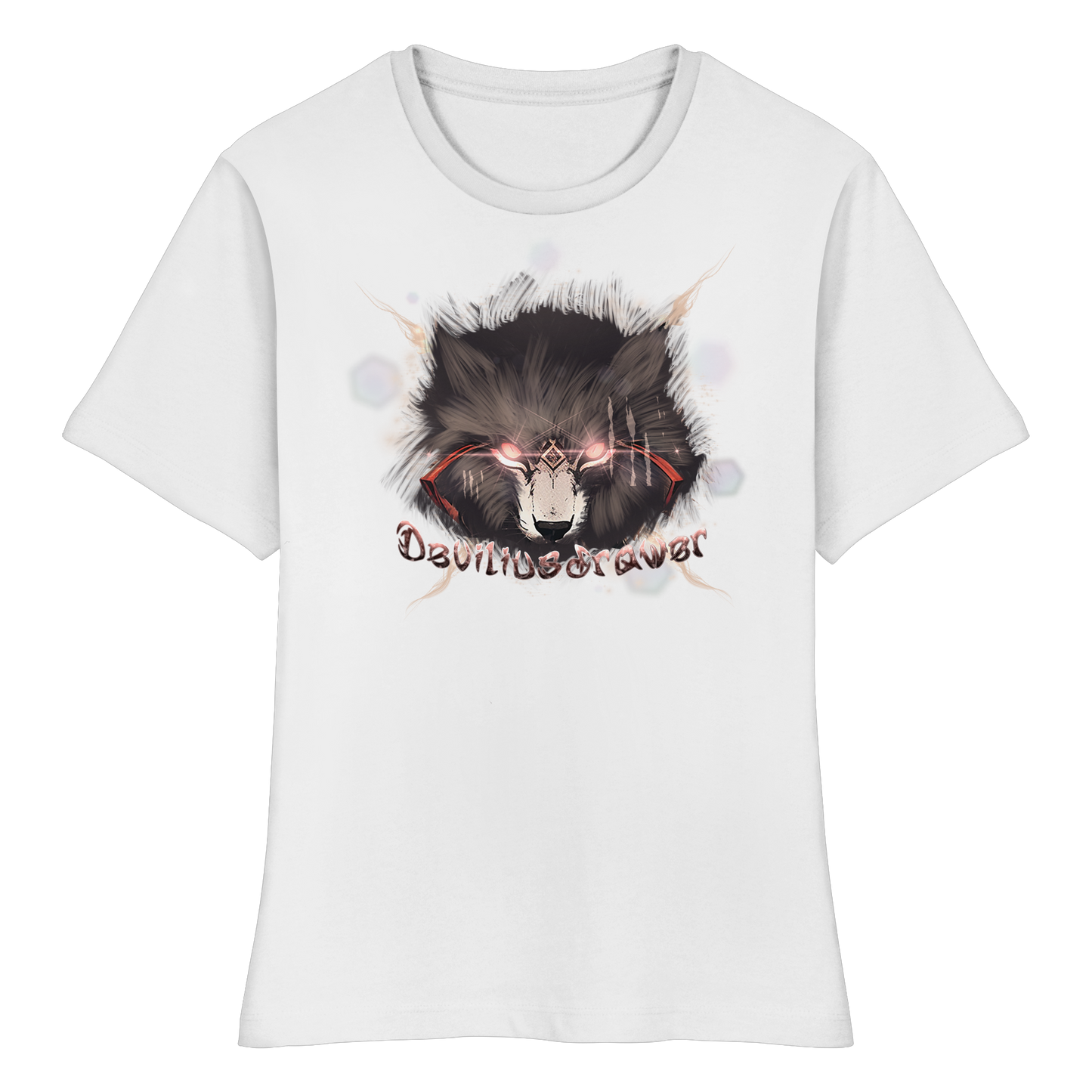Deviliusdrawer Sparking Wolf - Fitted Ladies Organic Shirt