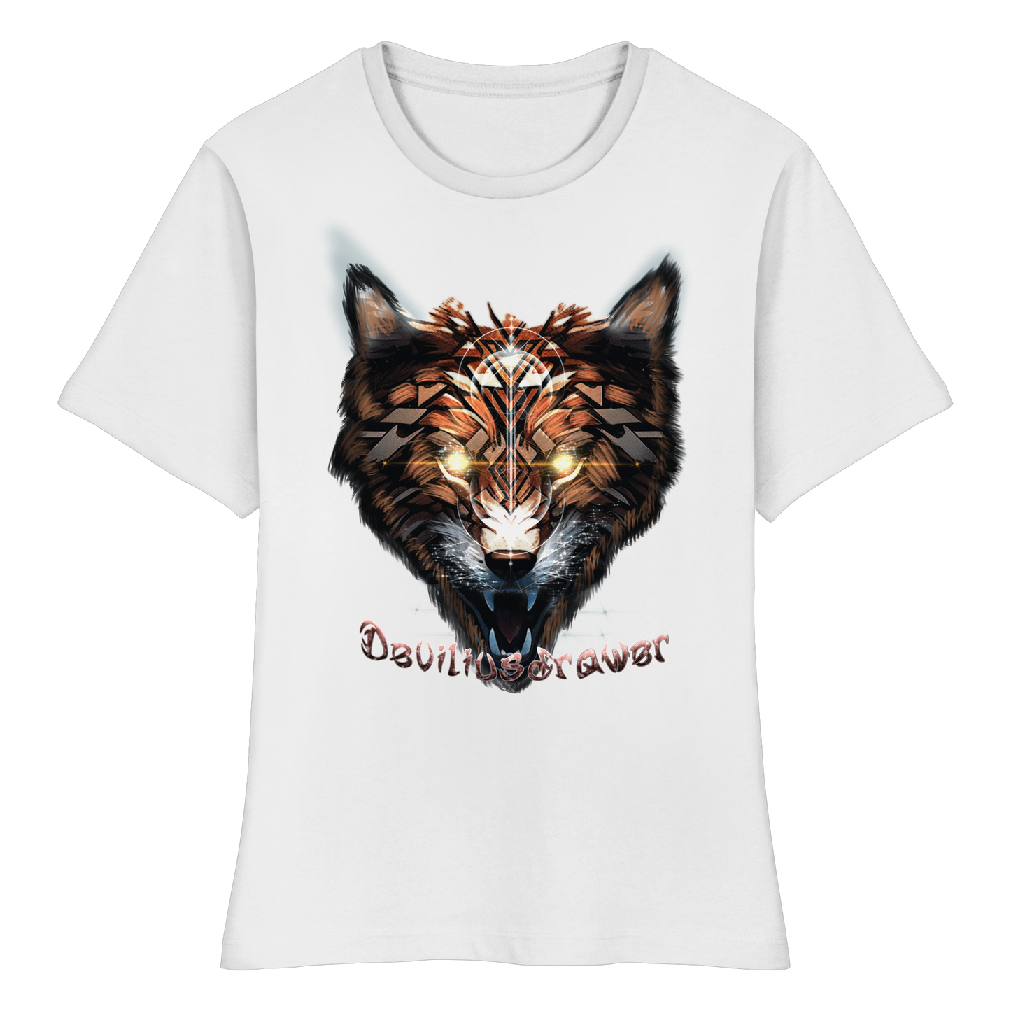 Deviliusdrawer Foxwolf - Fitted Ladies Organic Shirt