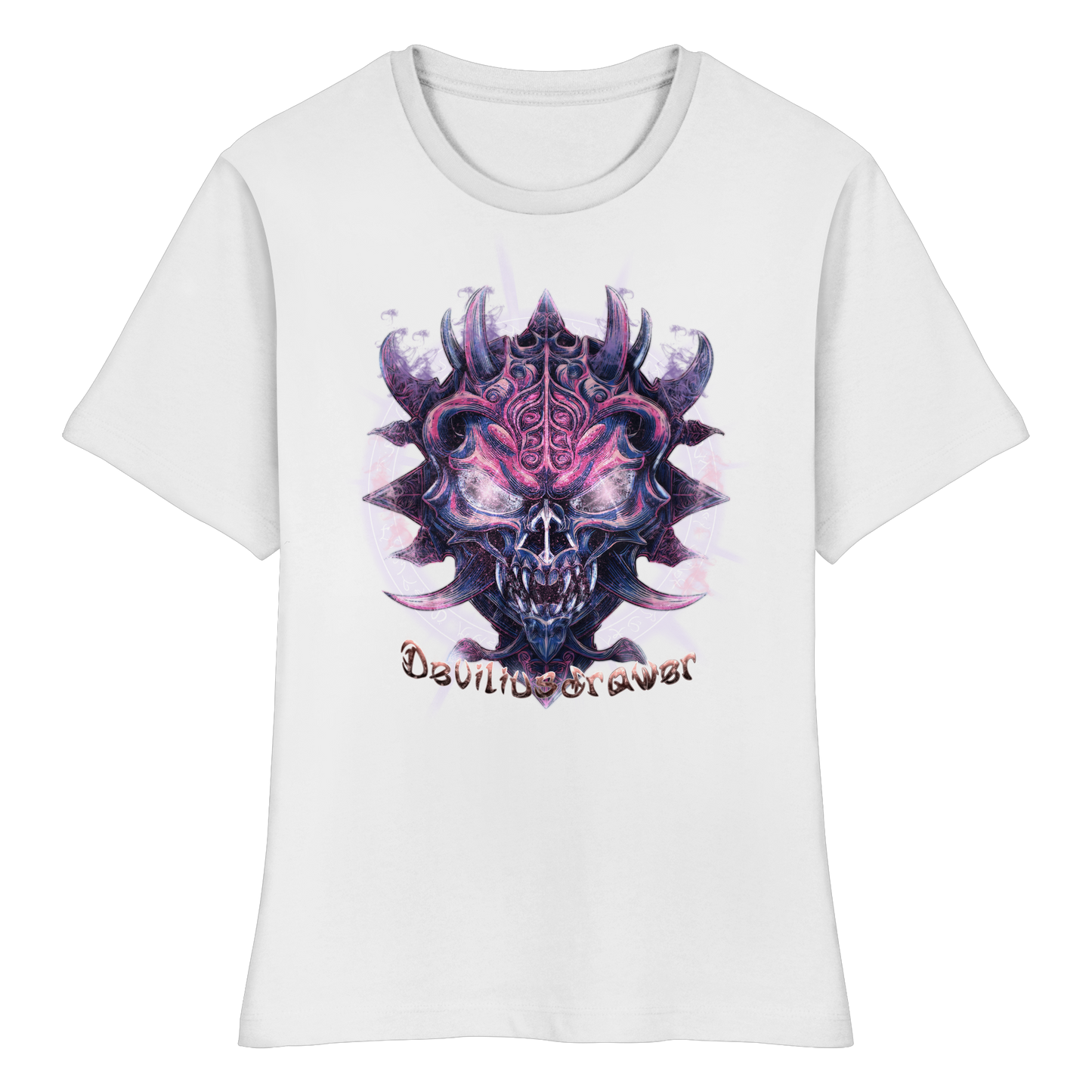 Deviliusdrawer Fire Demon - Fitted Ladies Organic Shirt