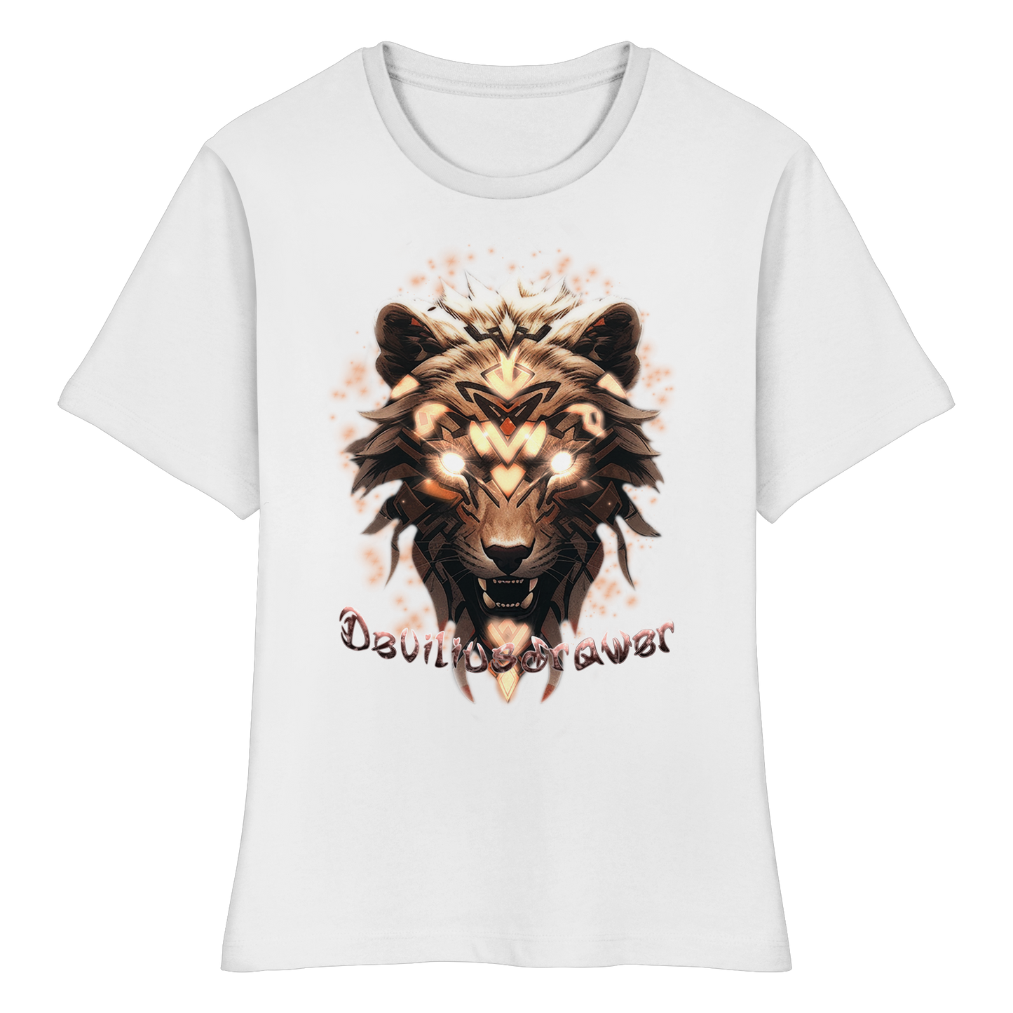 Deviliusdrawer Gold Weartiger - Fitted Ladies Organic Shirt