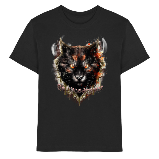 Deviliusdrawer Red Devil Cat - Kids Premium Shirt