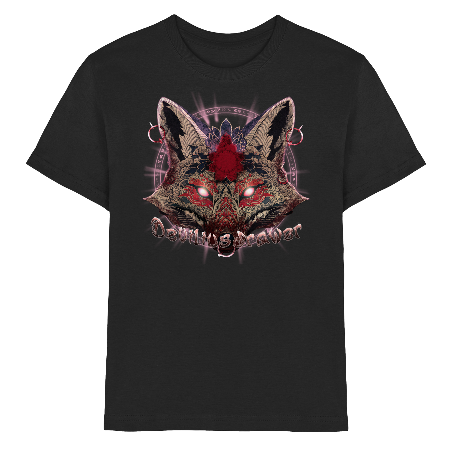 Deviliusdrawer Demon Kitsune - Kids Premium Shirt