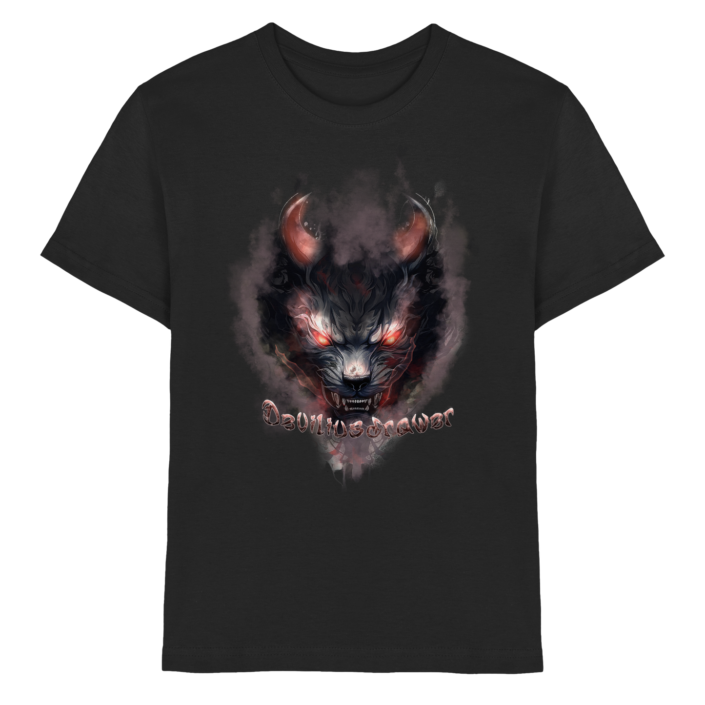 Deviliusdrawer Red Smoked Cat - Kids Premium Shirt