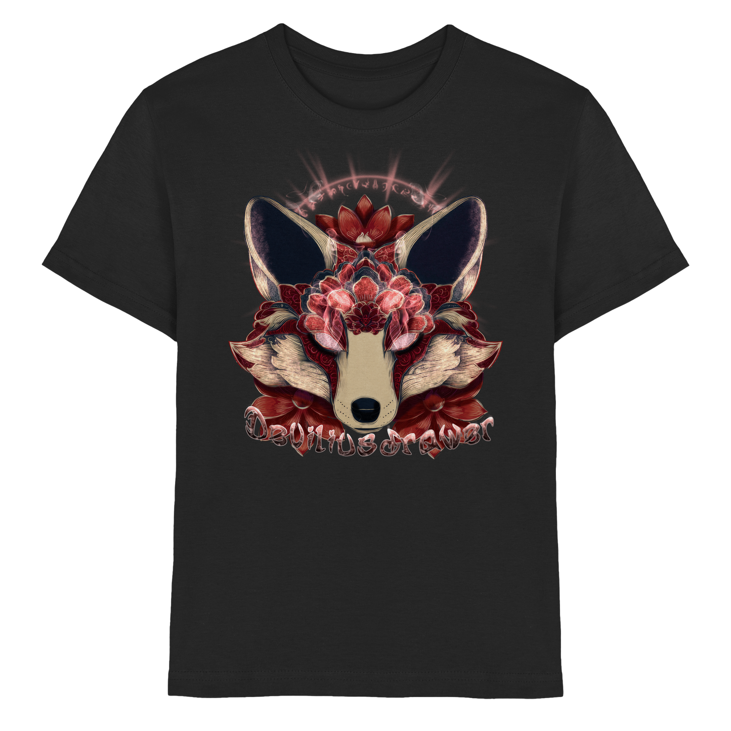 Deviliusdrawer Fire Kitsune - Kids Premium Shirt