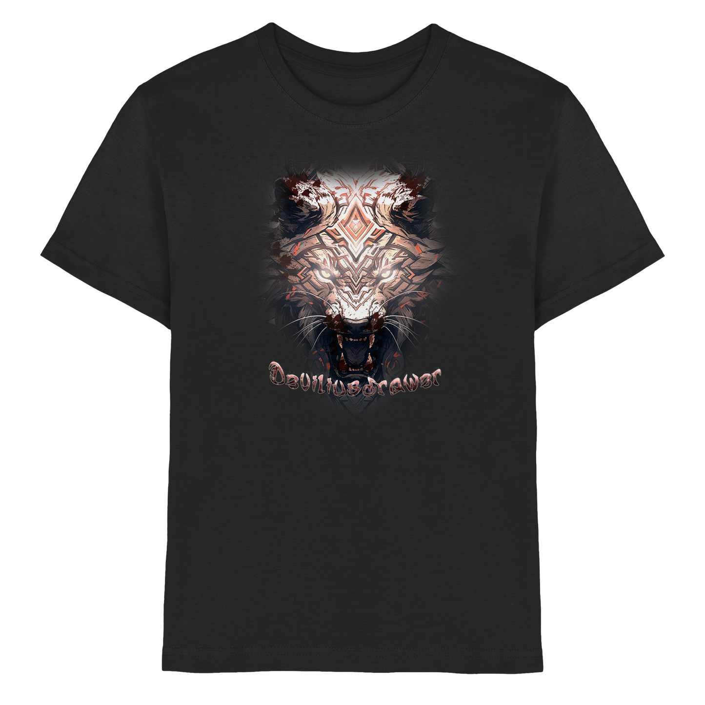 Deviliusdrawer Gold Metal Tiger - Kids Premium Shirt