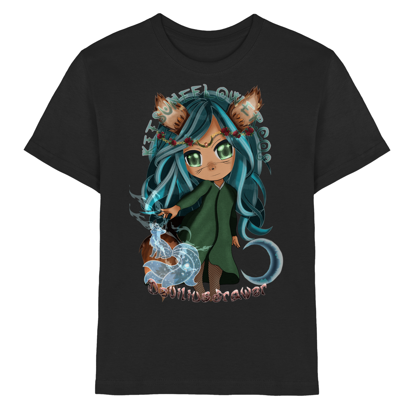 Deviliusdrawer Kitsuneflower - Kids Premium Shirt