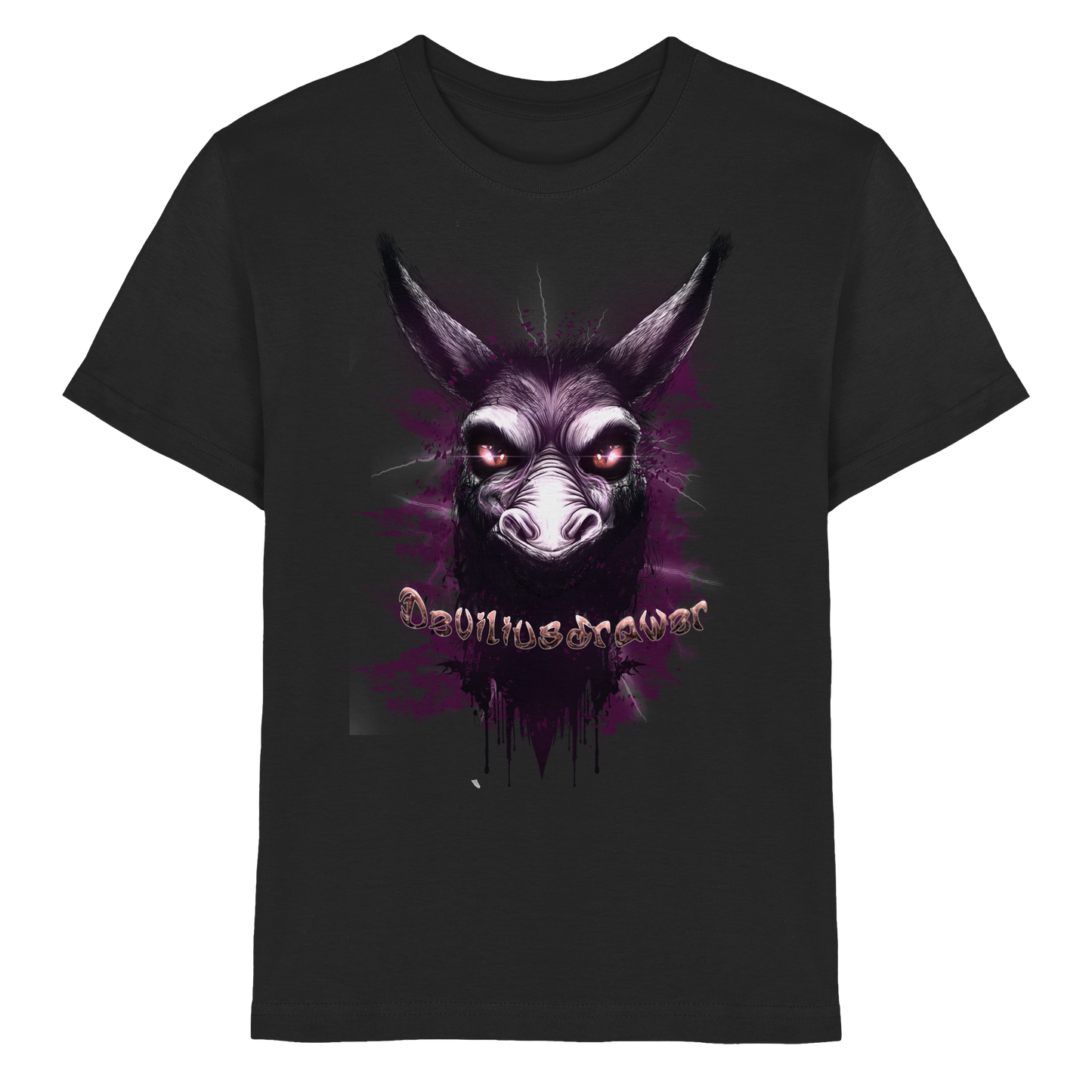 Deviliusdrawer Purple Donkey - Kids Premium Shirt