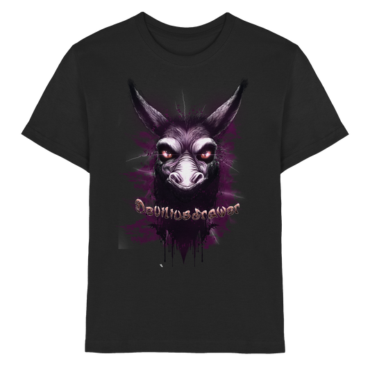 Deviliusdrawer Purple Donkey - Kids Premium Shirt