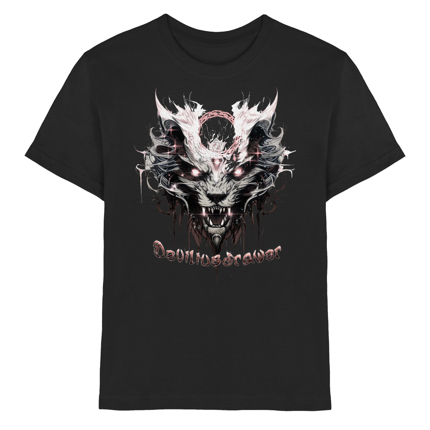 Deviliusdrawer Demonic Glow Cat - Kids Premium Shirt