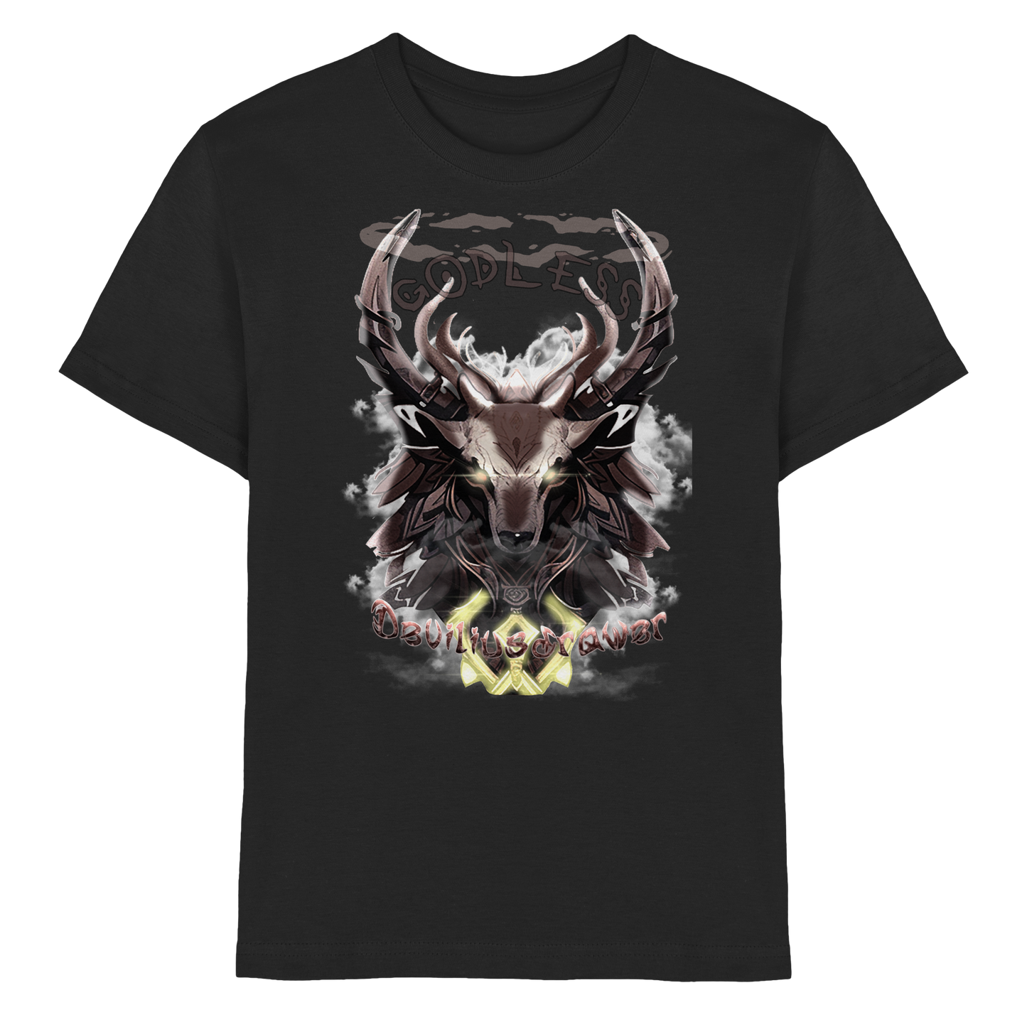 Deviliusdrawer Godless Deer - Kids Premium Shirt