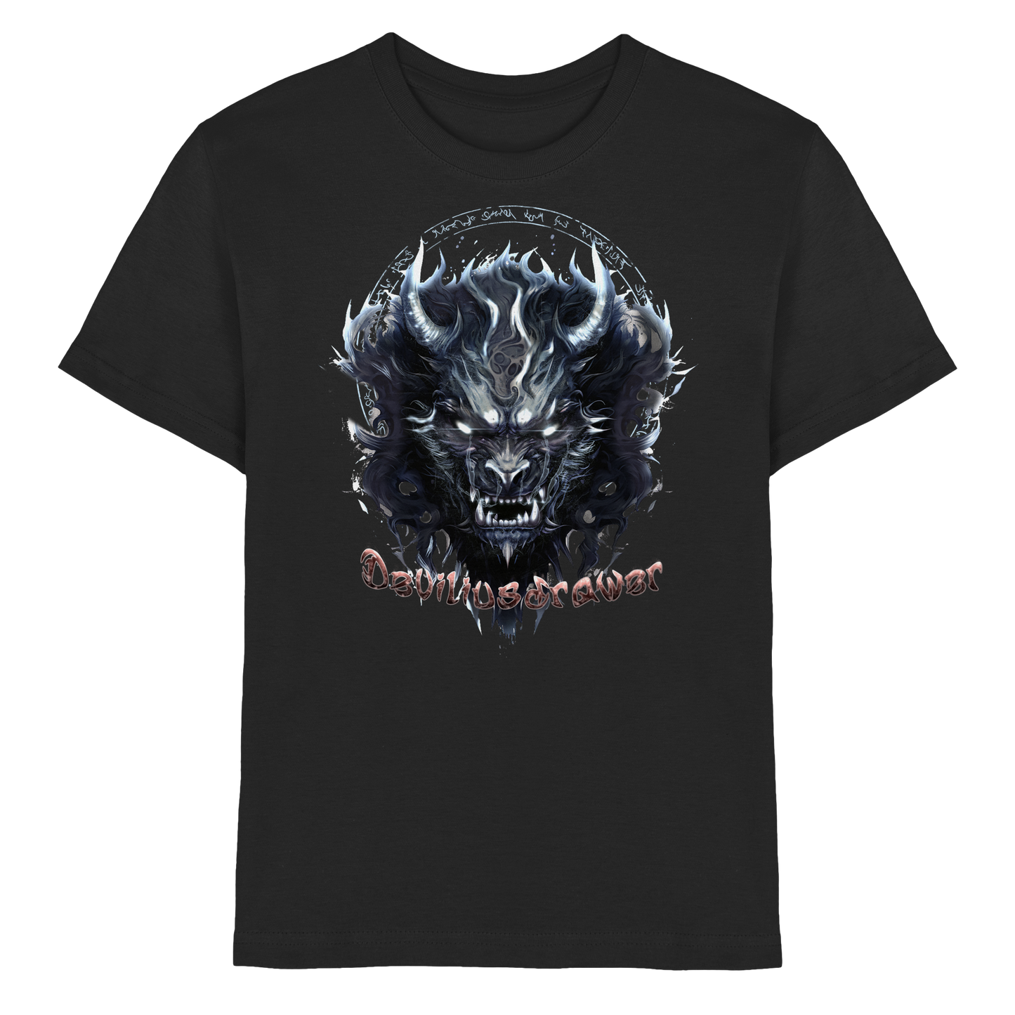 Deviliusdrawer Dark Wolf Mask - Kids Premium Shirt