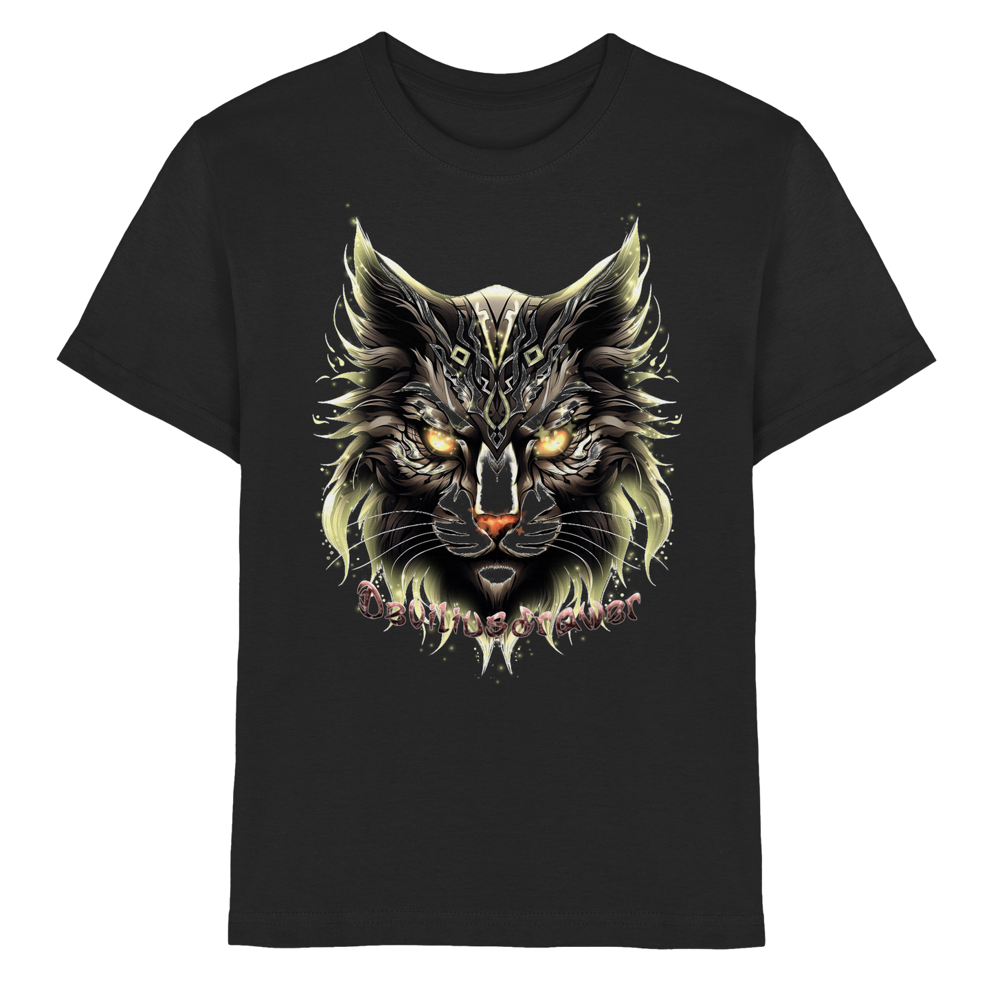 Deviliusdrawer Golden Cat - Kids Premium Shirt