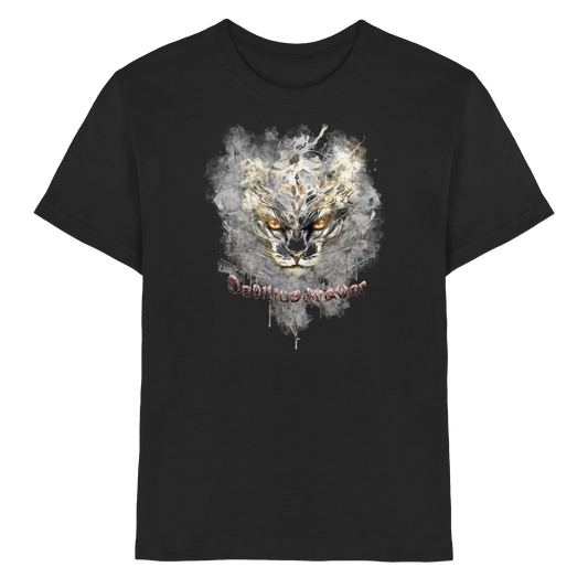 Deviliusdrawer White Catgod - Kids Premium Shirt