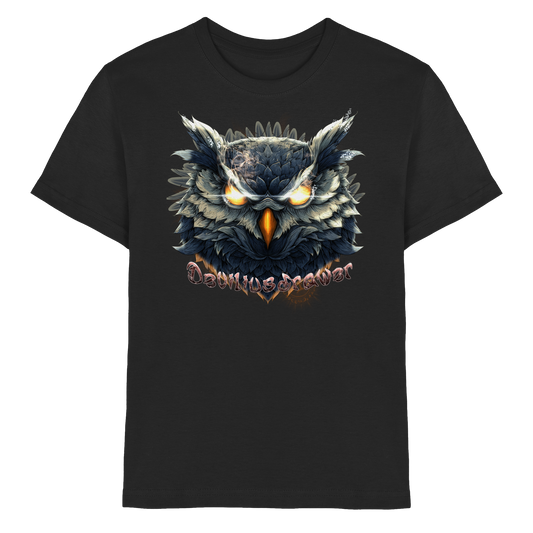 Deviliusdrawer Dark Fire Owl - Kids Premium Shirt
