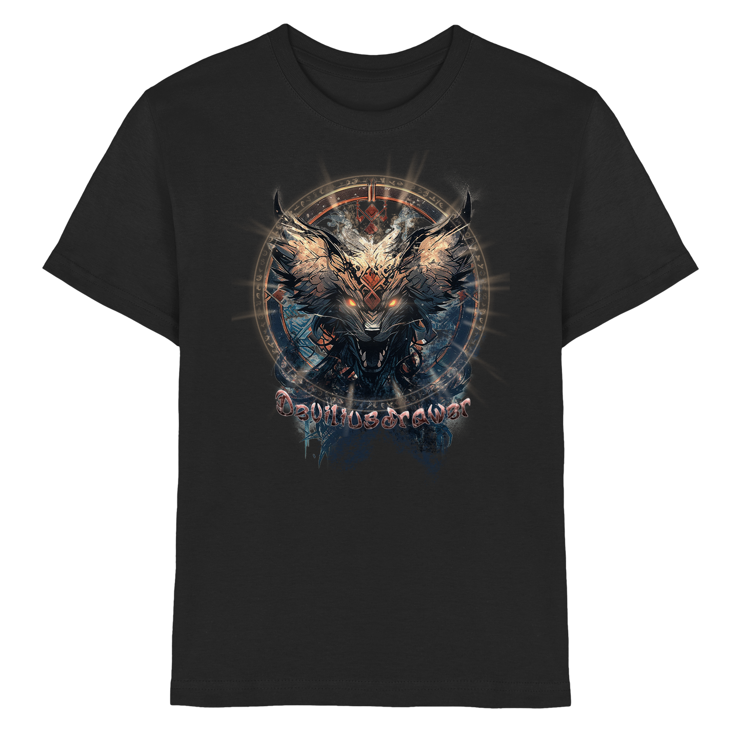 Deviliusdrawer Dark Magic Wolf - Kids Premium Shirt
