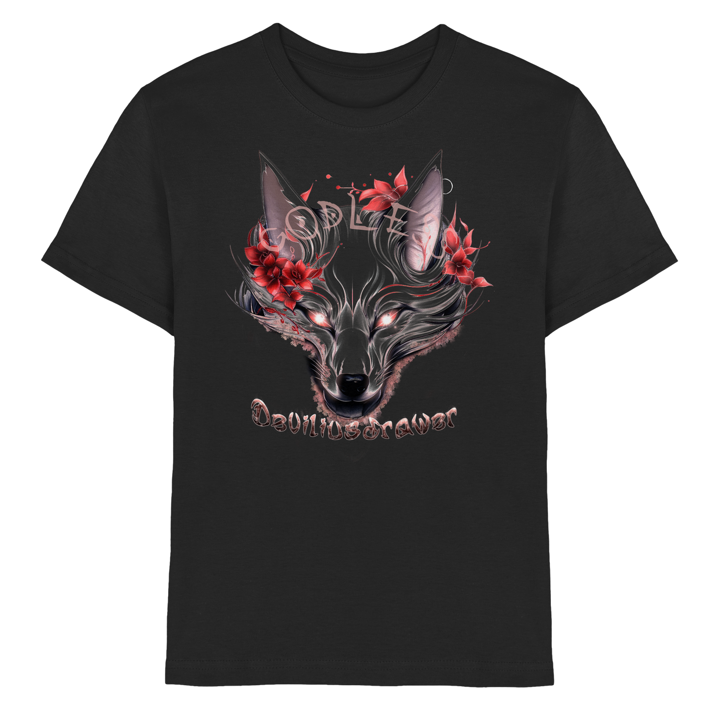 Deviliusdrawer Kitsune Wolf - Kids Premium Shirt