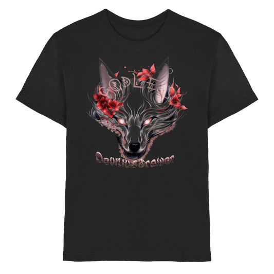 Deviliusdrawer Kitsune Wolf - Kids Premium Shirt