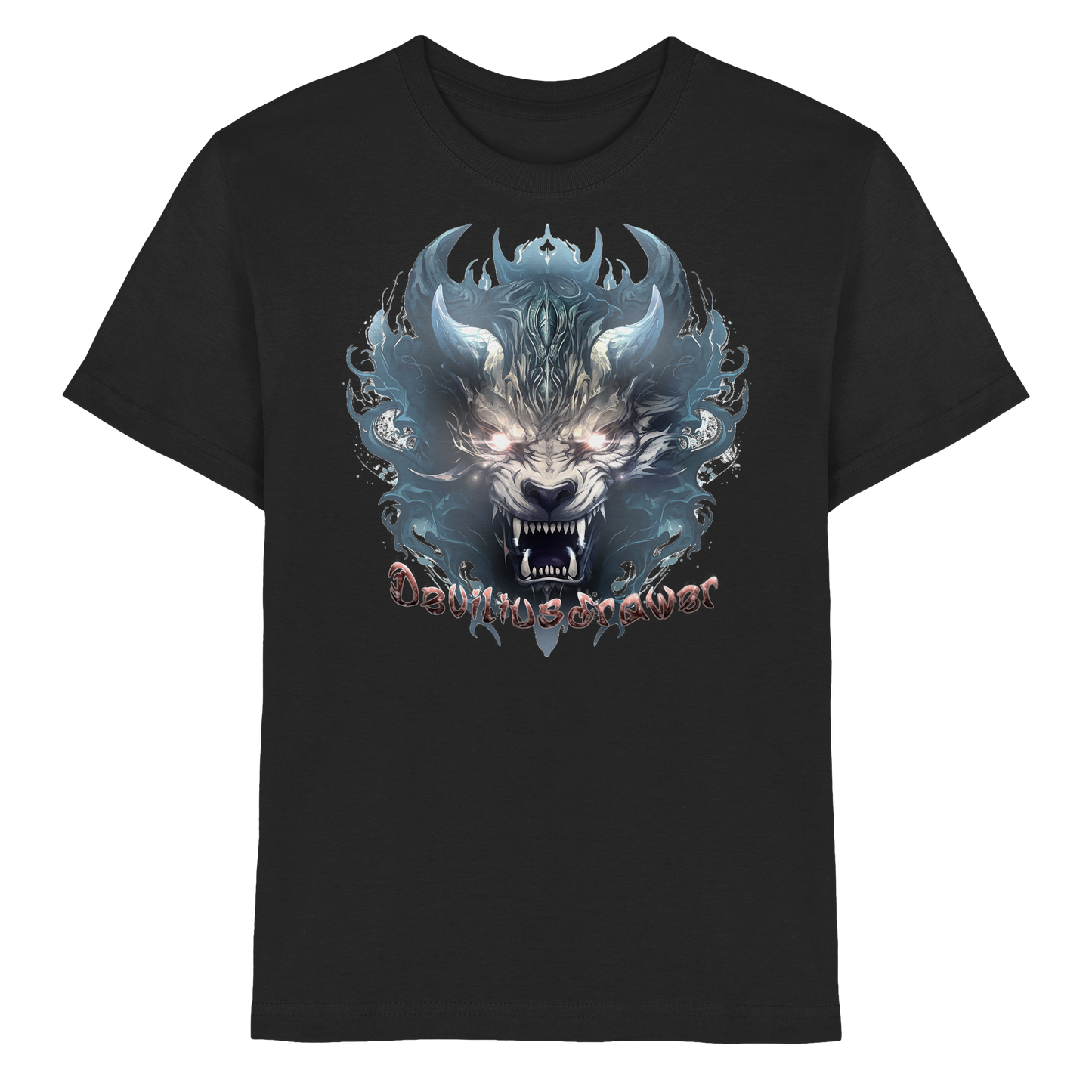 Deviliusdrawer Water Horn Tiger - Kids Premium Shirt