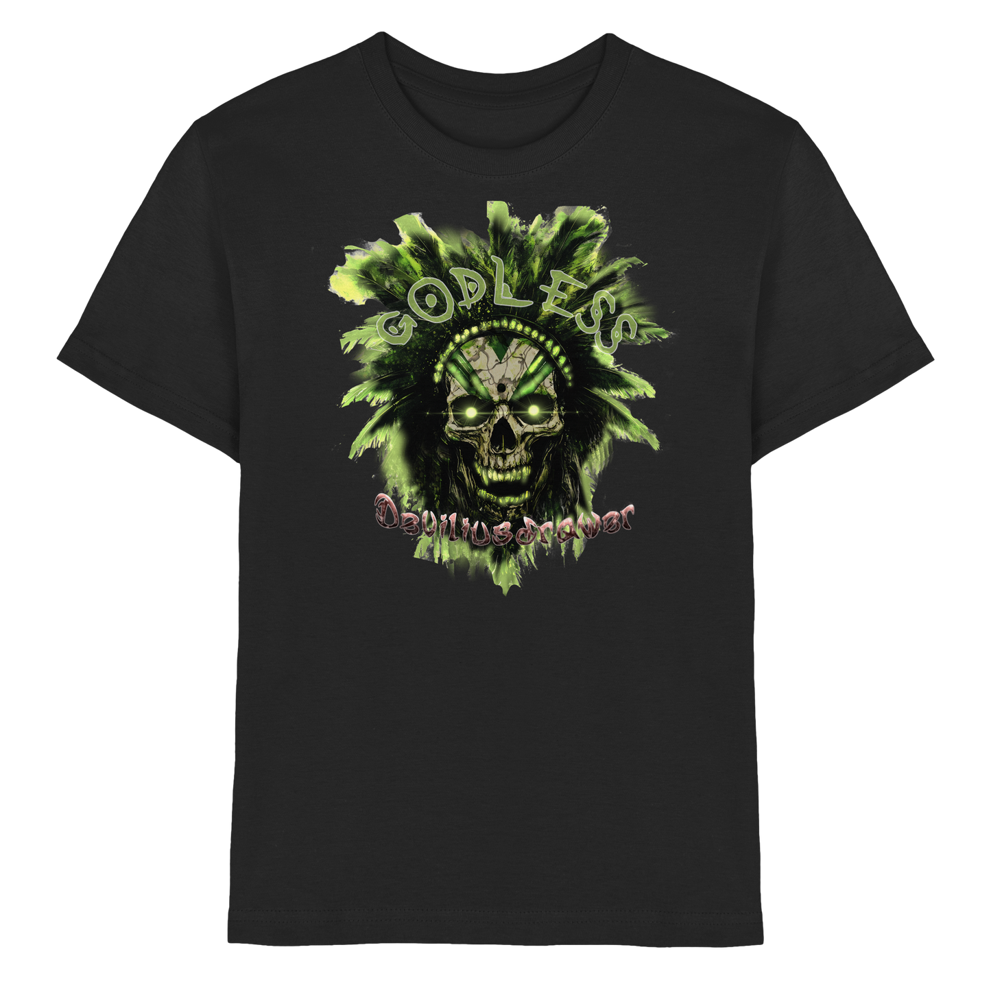 Deviliusdrawer Godless Skull - Kids Premium Shirt
