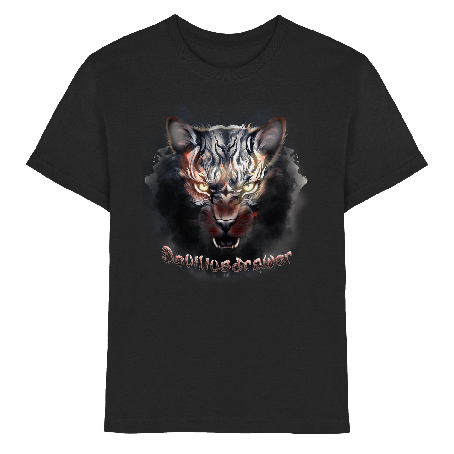 Deviliusdrawer Smoke Tiger - Kids Premium Shirt