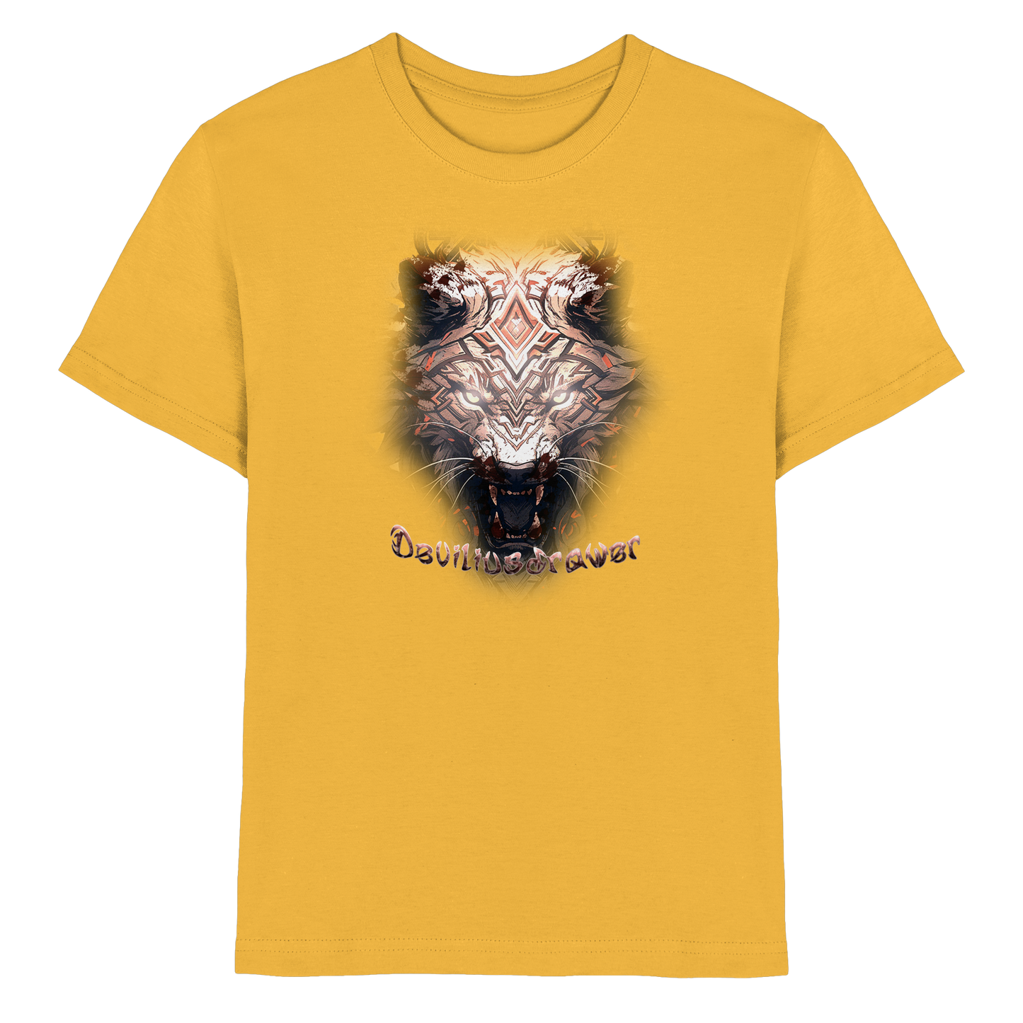 Deviliusdrawer Gold Metal Tiger - Kids Premium Shirt