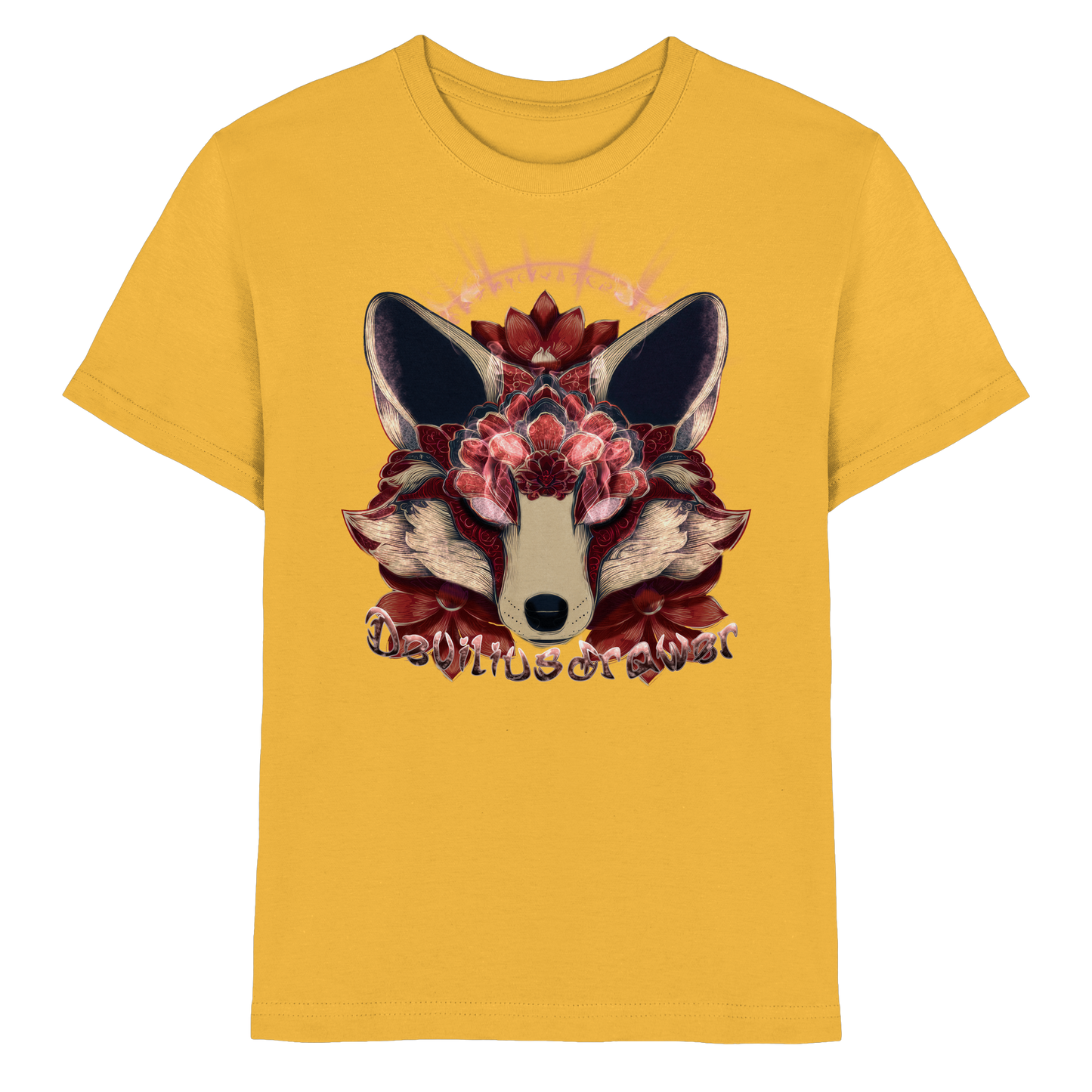 Deviliusdrawer Fire Kitsune - Kids Premium Shirt