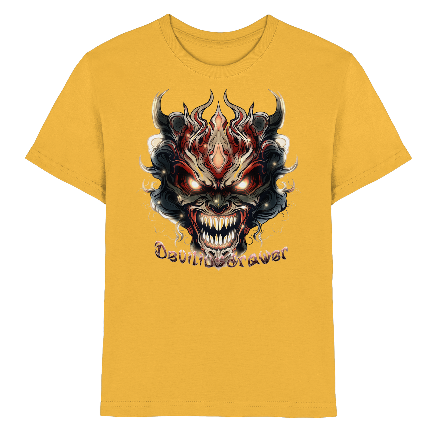 Deviliusdrawer Evil Vamp Mask - Kids Premium Shirt