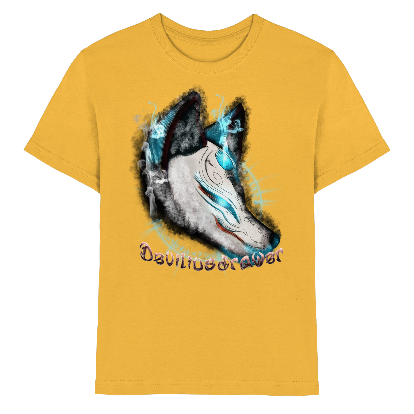 Deviliusdrawer Darkness Kitsune - Kids Premium Shirt