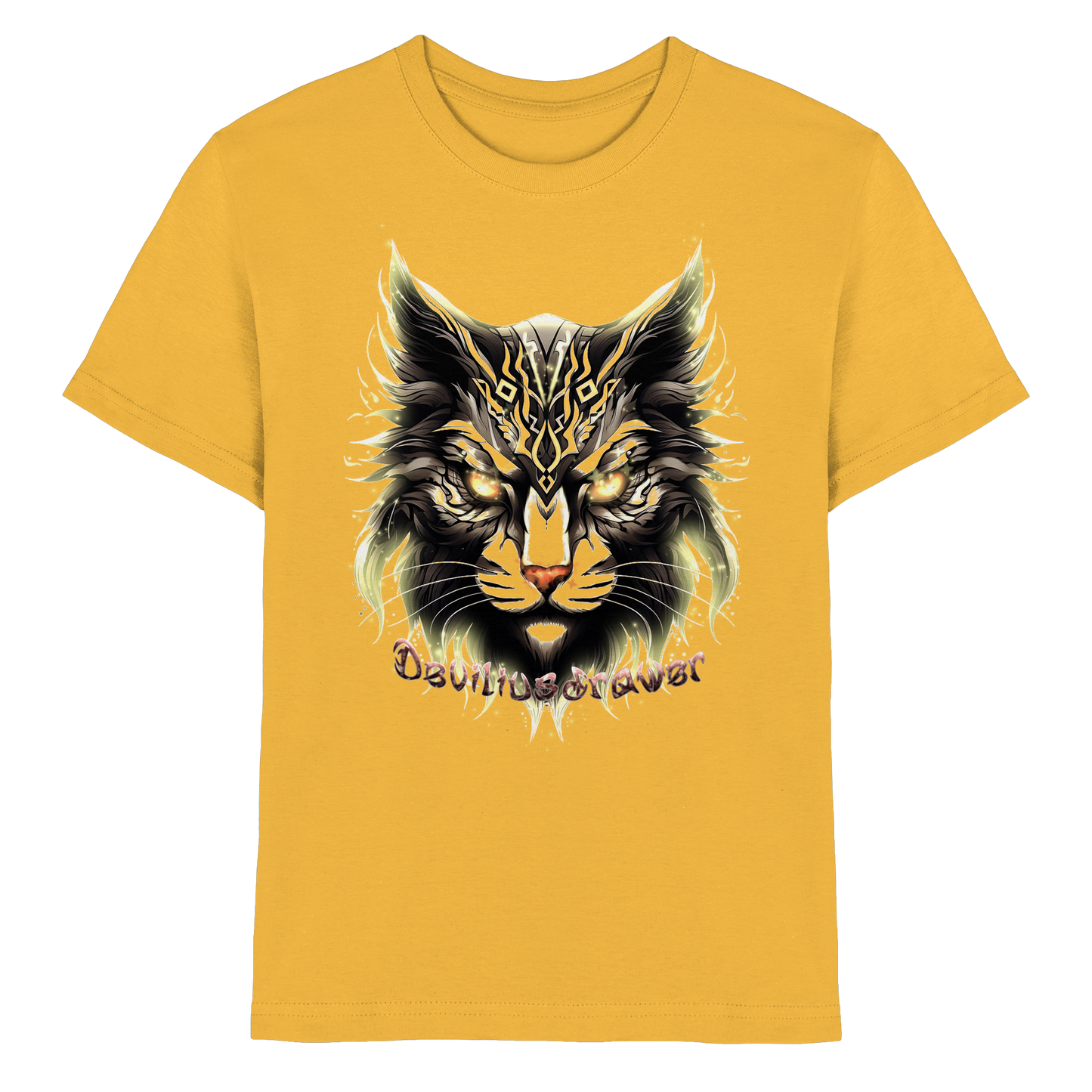 Deviliusdrawer Golden Cat - Kids Premium Shirt