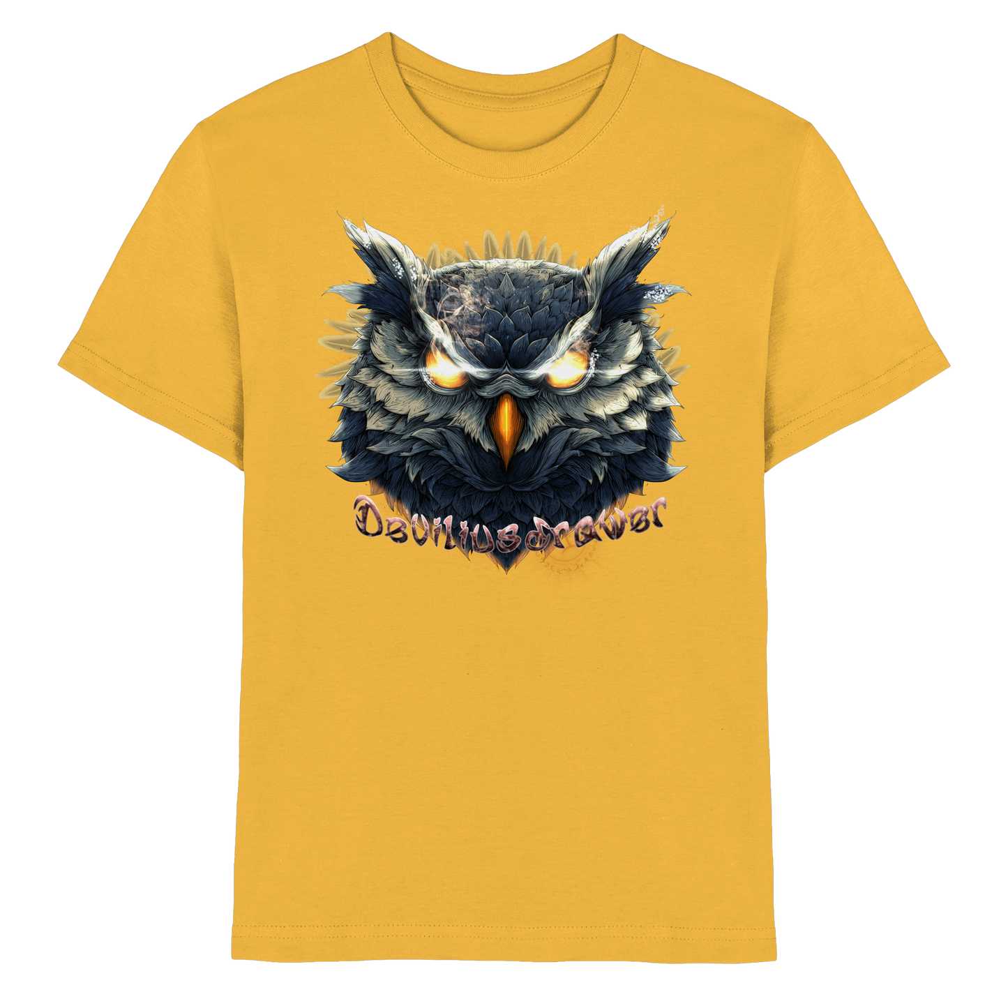 Deviliusdrawer Dark Fire Owl - Kids Premium Shirt