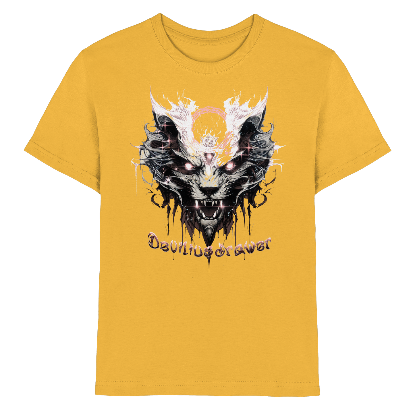 Deviliusdrawer Demonic Glow Cat - Kids Premium Shirt