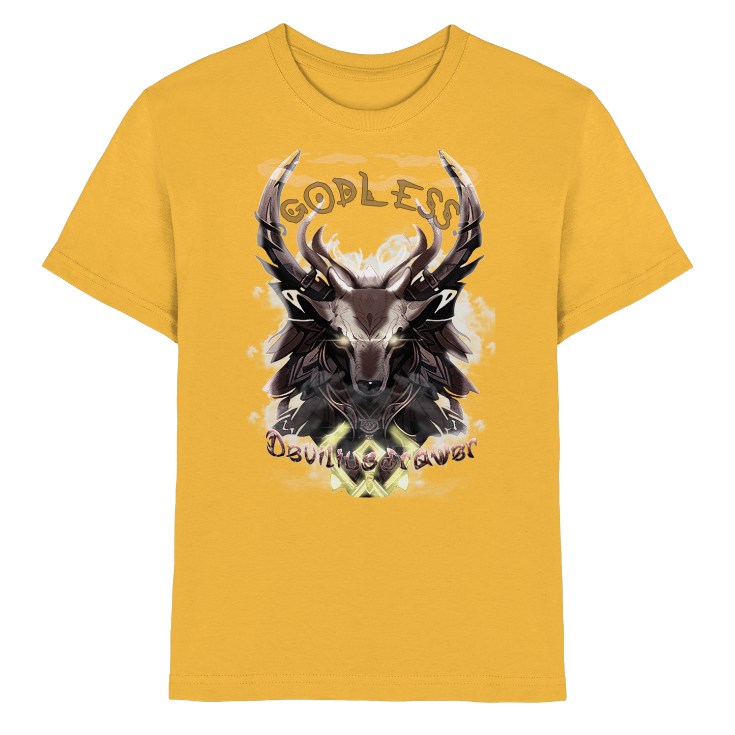 Deviliusdrawer Godless Deer - Kids Premium Shirt