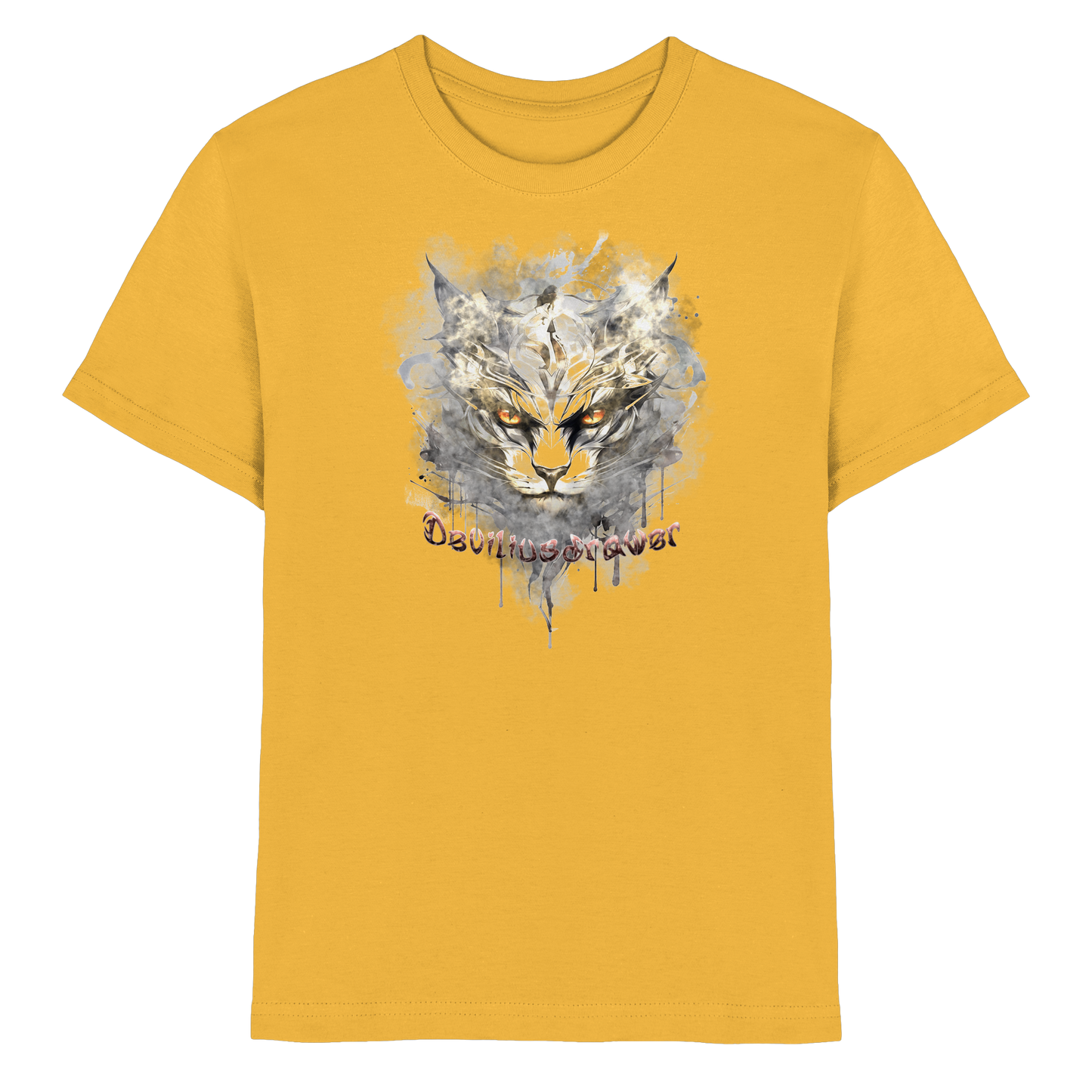 Deviliusdrawer White Catgod - Kids Premium Shirt