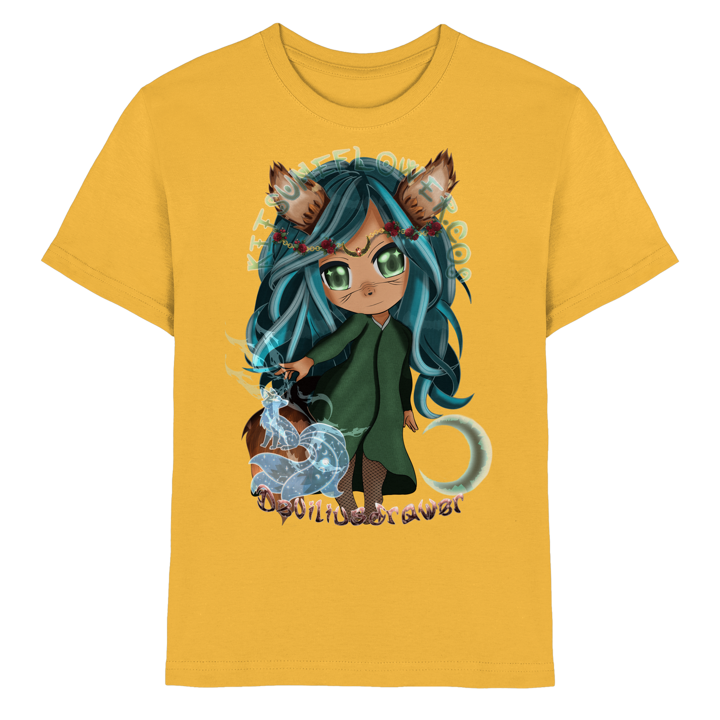 Deviliusdrawer Kitsuneflower - Kids Premium Shirt