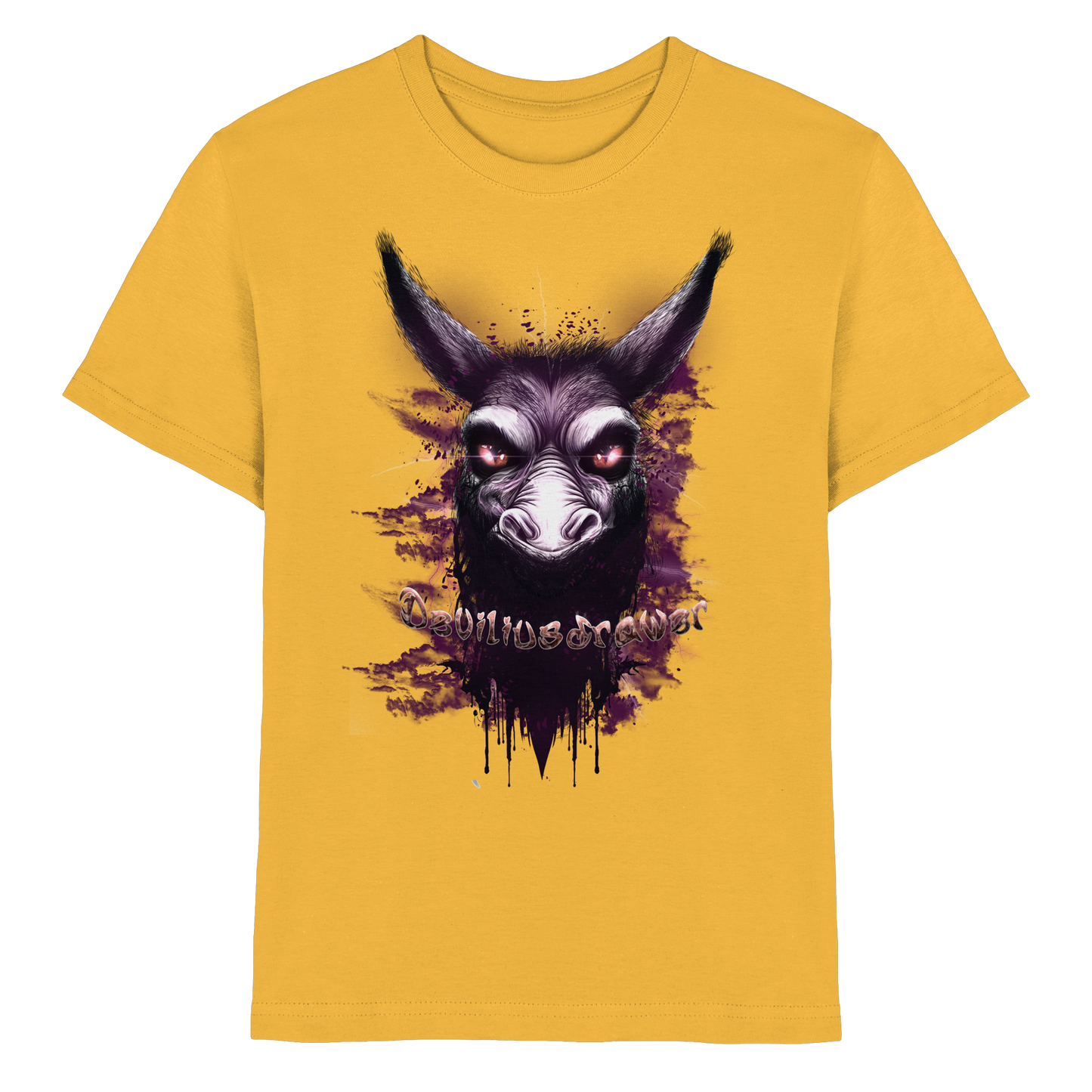 Deviliusdrawer Purple Donkey - Kids Premium Shirt