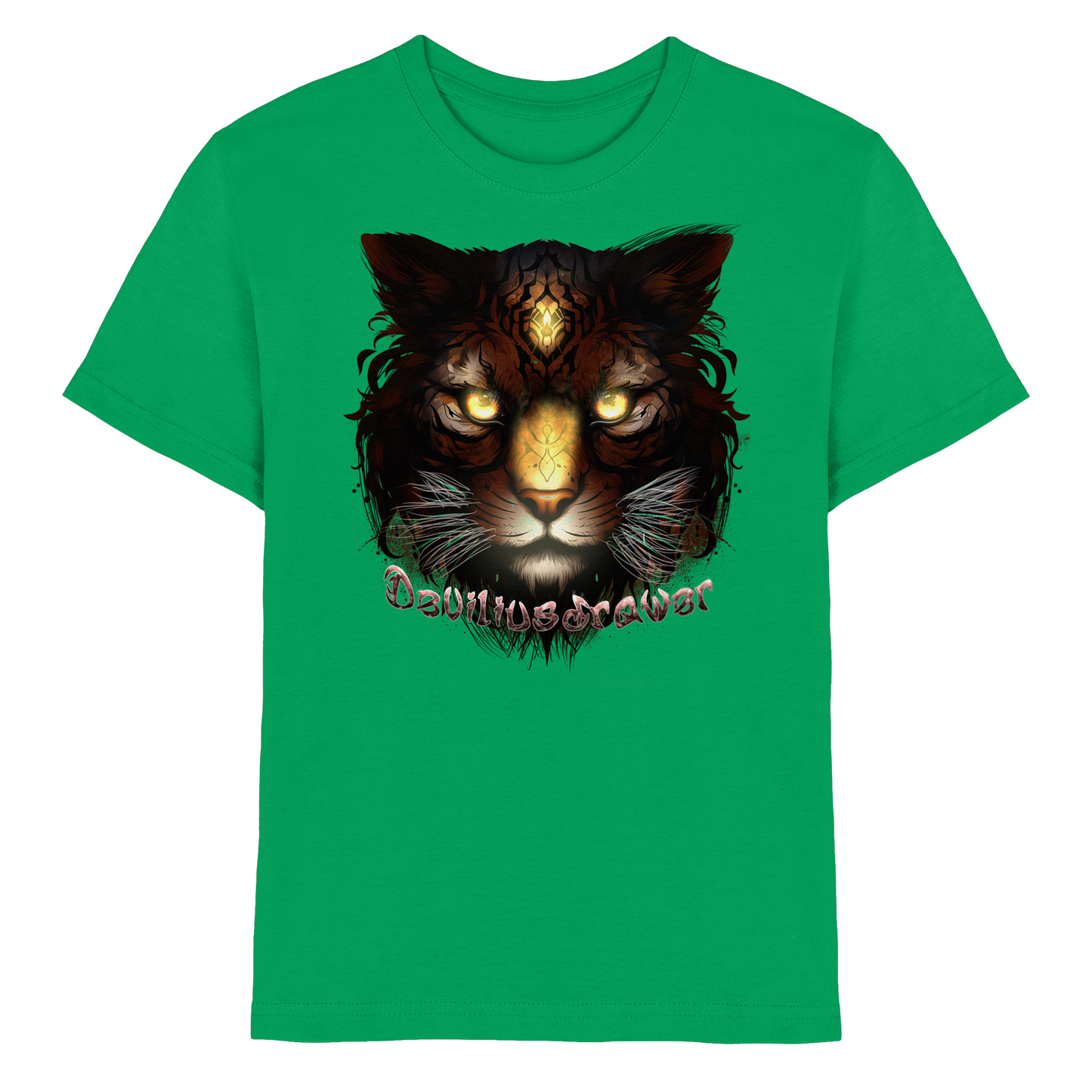 Deviliusdrawer Gold Tigercat - Kids Premium Shirt