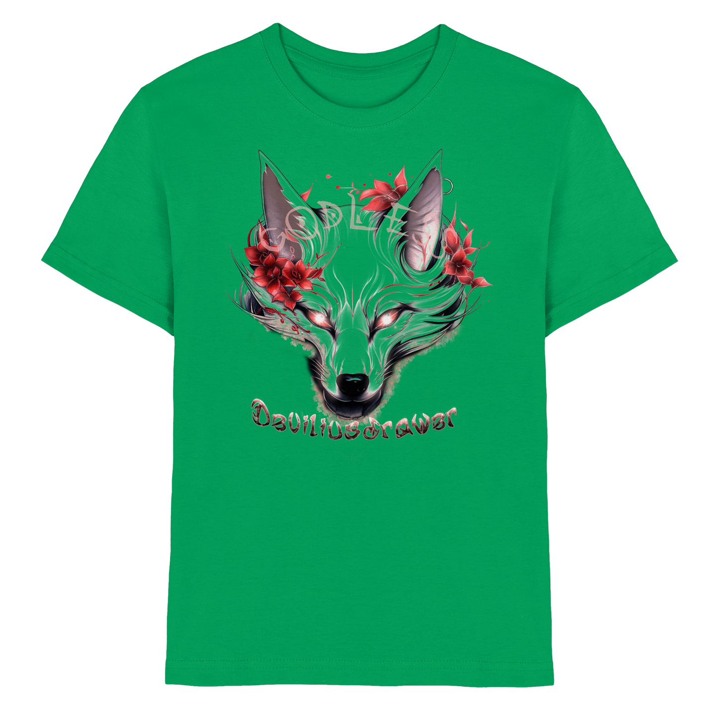 Deviliusdrawer Kitsune Wolf - Kids Premium Shirt