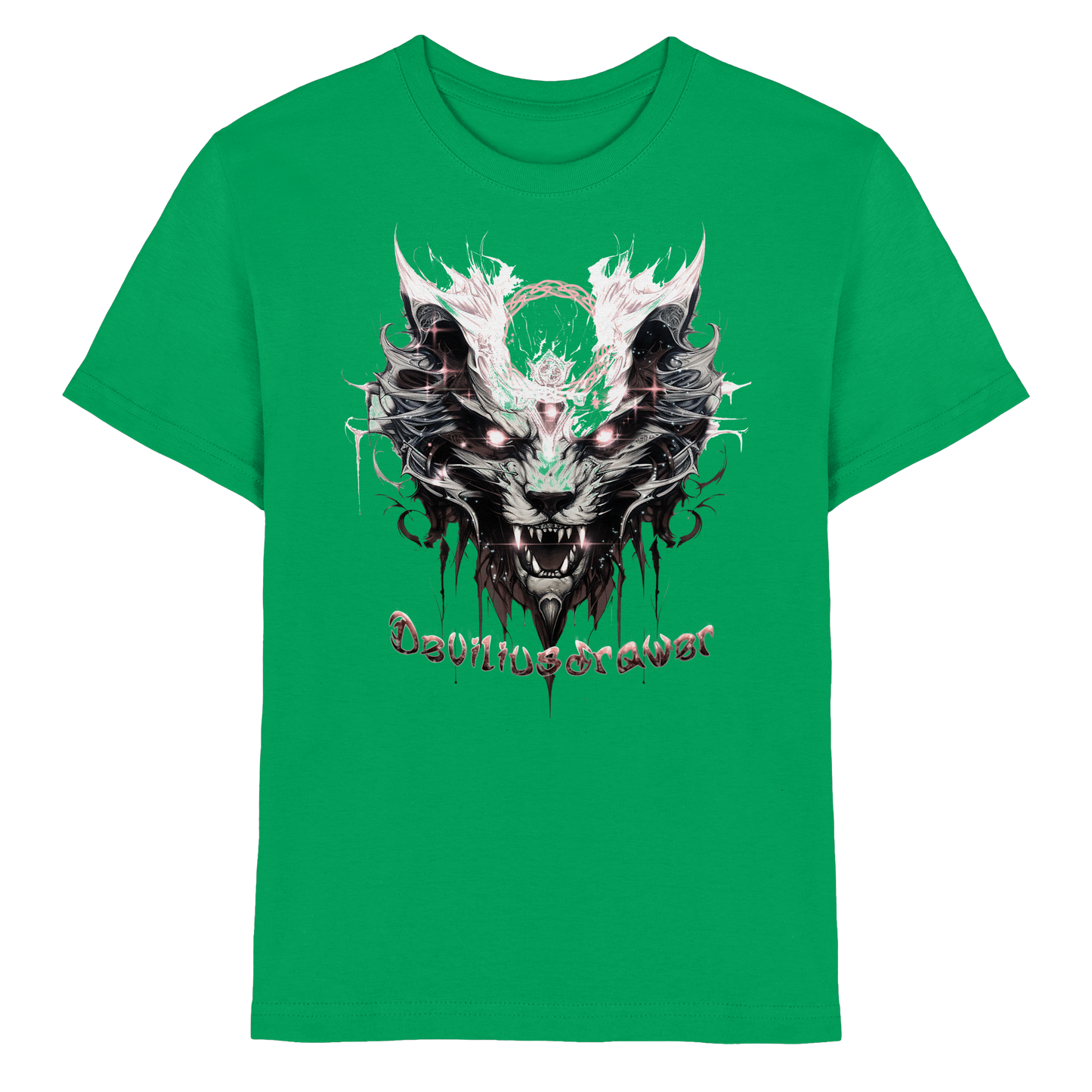 Deviliusdrawer Demonic Glow Cat - Kids Premium Shirt
