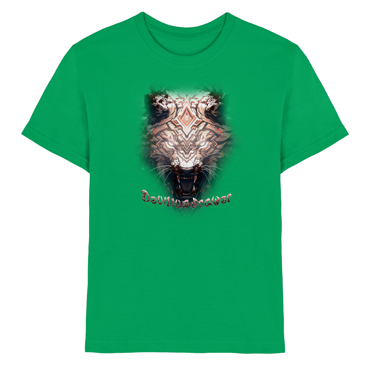 Deviliusdrawer Gold Metal Tiger - Kids Premium Shirt