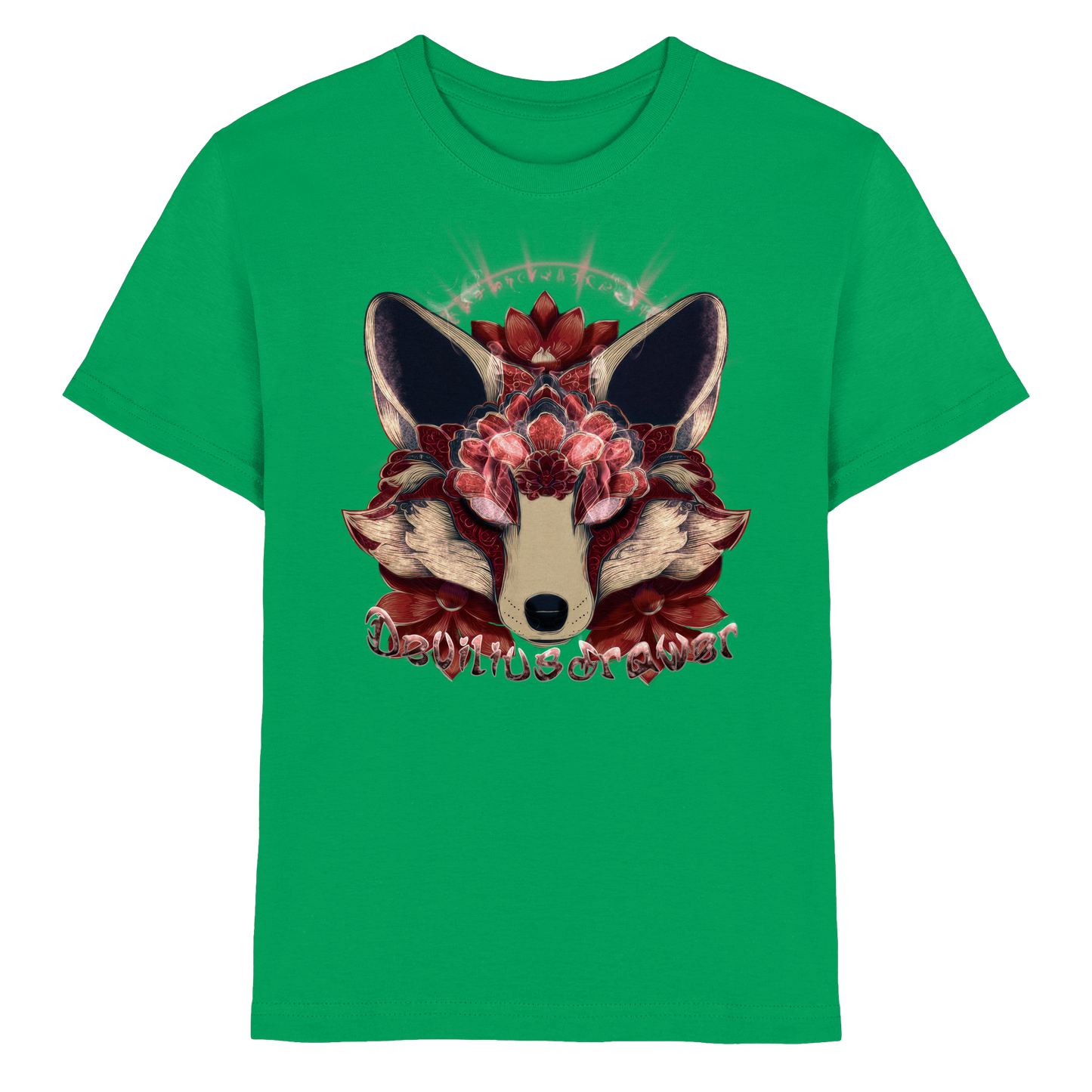 Deviliusdrawer Fire Kitsune - Kids Premium Shirt